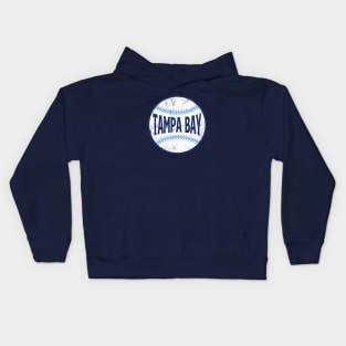 Tampa Bay Retro Baseball - Navy Kids Hoodie